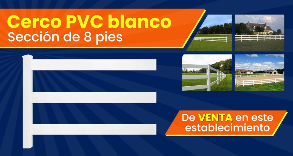 Cerco PVC blanco
